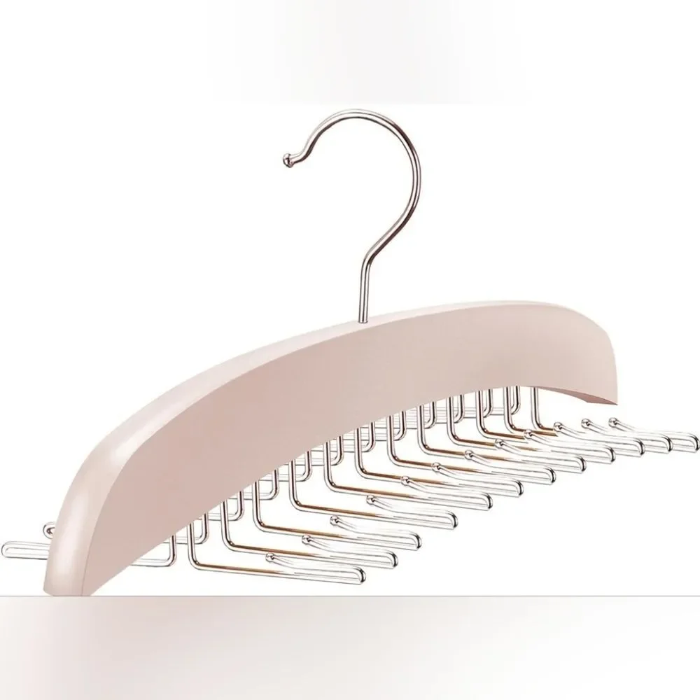 📷🔸️NWOT Rose Gold Rotating Space Saving Wood Hanger